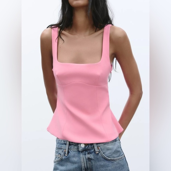 Zara back now tie top - Picture 2 of 4